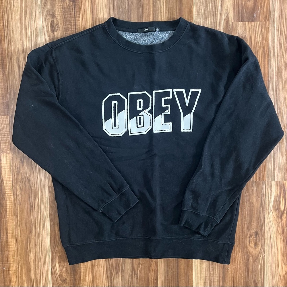 OBEY Black Crewneck Sweatshirt